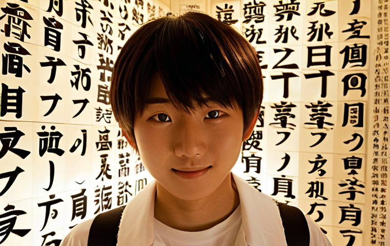 **Prompt:** A determined young Japanese student, late teens to early twenties, with a triumphant and hopeful expression, is metaphorically breaking through a shimmering, translucent wall constructed from stylized Japanese kanji characters and grammar symbols. Bright, warm light bursts from beyond the wall, symbolizing a significant breakthrough and rekindled motivation in their JLPT studies. Glowing Japanese flashcards and open textbooks float around them, enhancing the dynamic and inspiring atmosphere.
