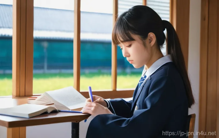 JLPT N3 독해 파트 꿀팁 - Image Prompt 1: The Determined Learner** JLPT N3 독해 파트 꿀팁 - Image Prompt 1: The Determined Learner**