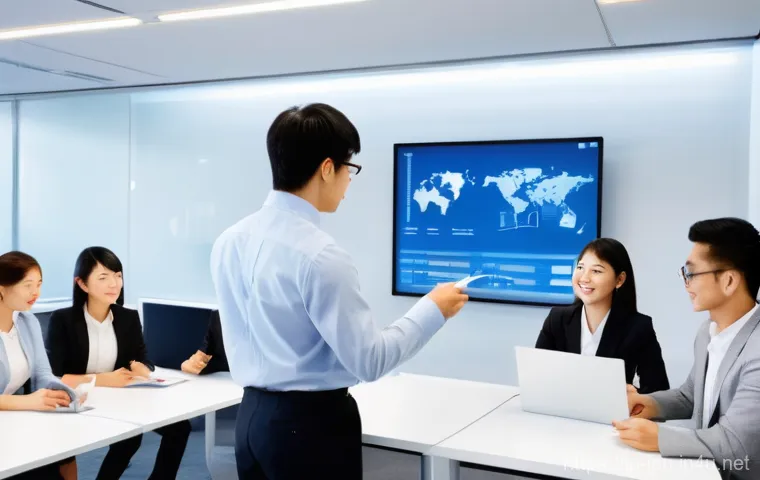 JLPT와 글로벌 비즈니스 성공 사례 - Global Career Bridge: JLPT in a Modern Business Setting**

"A diverse group of young professionals (...