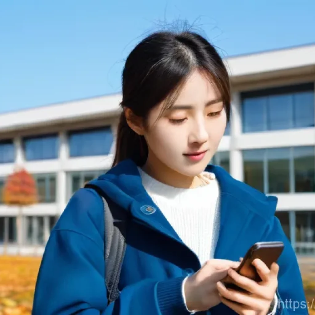 JLPT 시험 장소와 준비물 체크리스트 - **Prompt 1: JLPT Exam Day Morning – Focused Arrival**
A young adult Japanese woman in her early ...