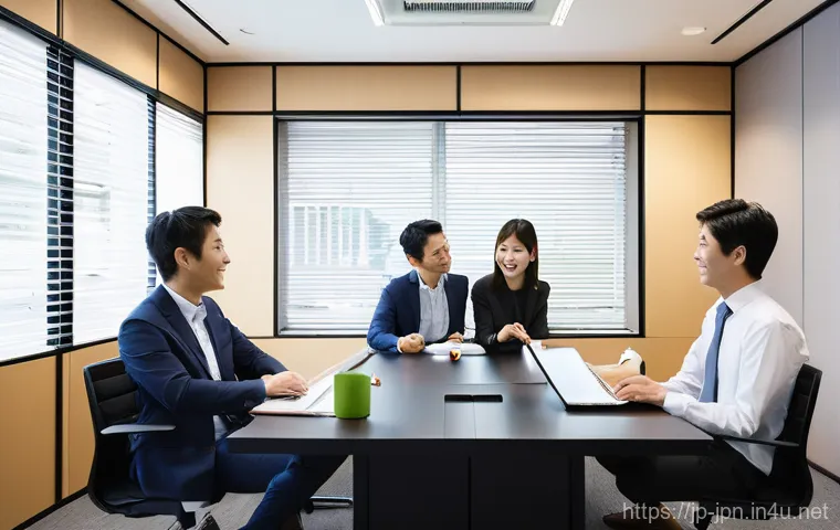 JLPT N2 취득 후 일본 취업 성공 스토리 - A diverse young professional, mid-20s, dressed in a sharp, modern business casual outfit (e.g., a we...