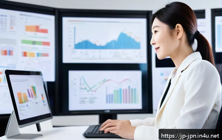 JLPT 자격증 활용 해외 진출 성공 사례 - A professional Japanese language specialist working in a modern international corporate office, wear...