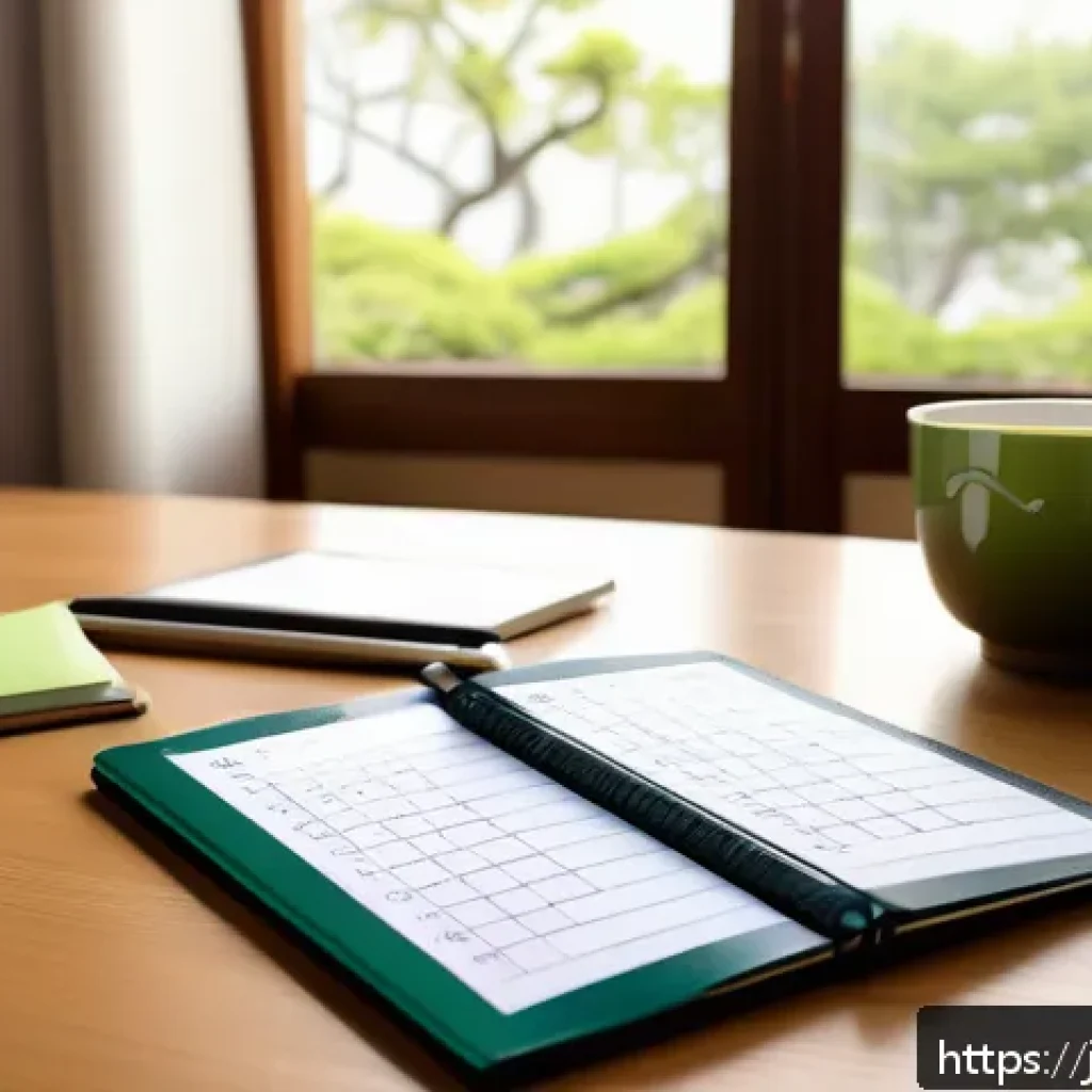 JLPT와 일본어 시험 응시자 성공 스토리 - A modern Japanese learner&rsquo;s study scene featuring a smartphone with a flashcard app open, showing Ja...