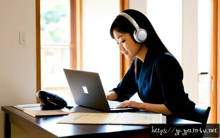 JLPT 자격증 활용 프리랜서 성공 비법 - Photorealistic freelance Japanese language professional working confidently at a clean home office d...